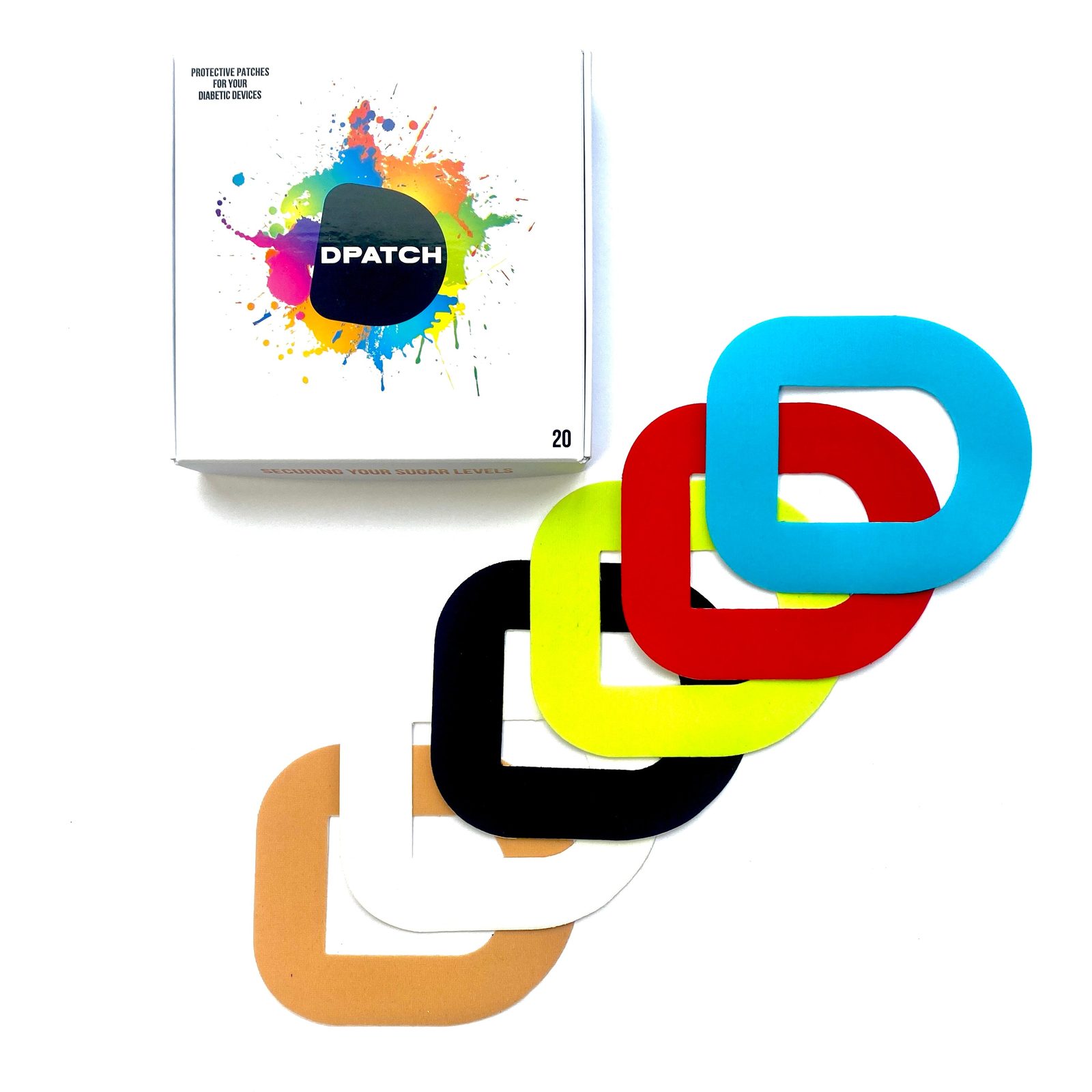 Patch adesivo liscio per pod Omnipod scegli i tuoi colori