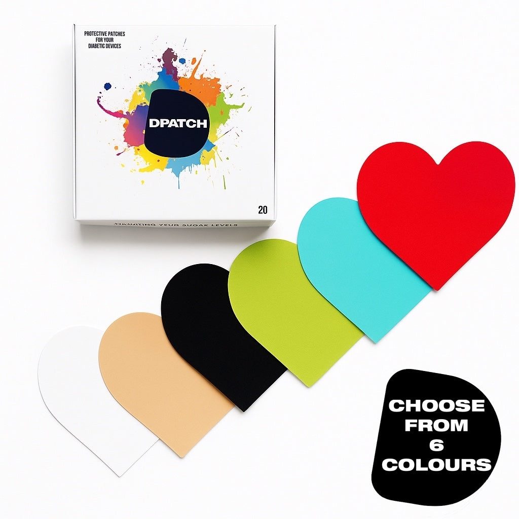 Patch CGM Freestyle Libre 3 – CUORE – LISCIO – Pacchetto personalizzato (scegli i tuoi colori) | Patch D