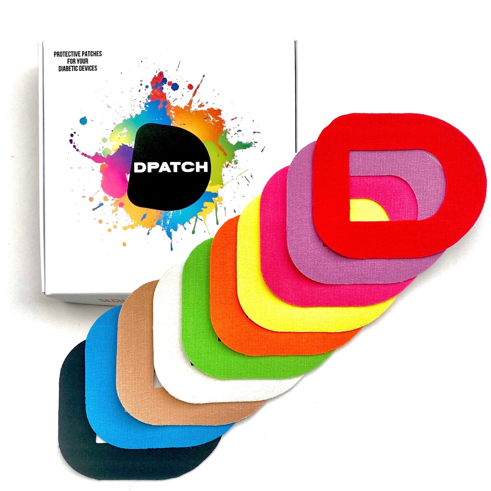 Patch adesivo liscio Omnipod colori assortiti di D Patch, copertura protettiva per pod resistente all'acqua