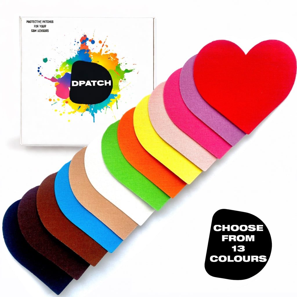 Toppa in cotone Freestyle Libre 3 – Copertura CGM traspirante HEART | Colori personalizzati | Morbido e confortevole | Patch D